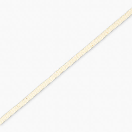 Draw Cord Tape 6mm Cream (50met) - Ragland Fabrics