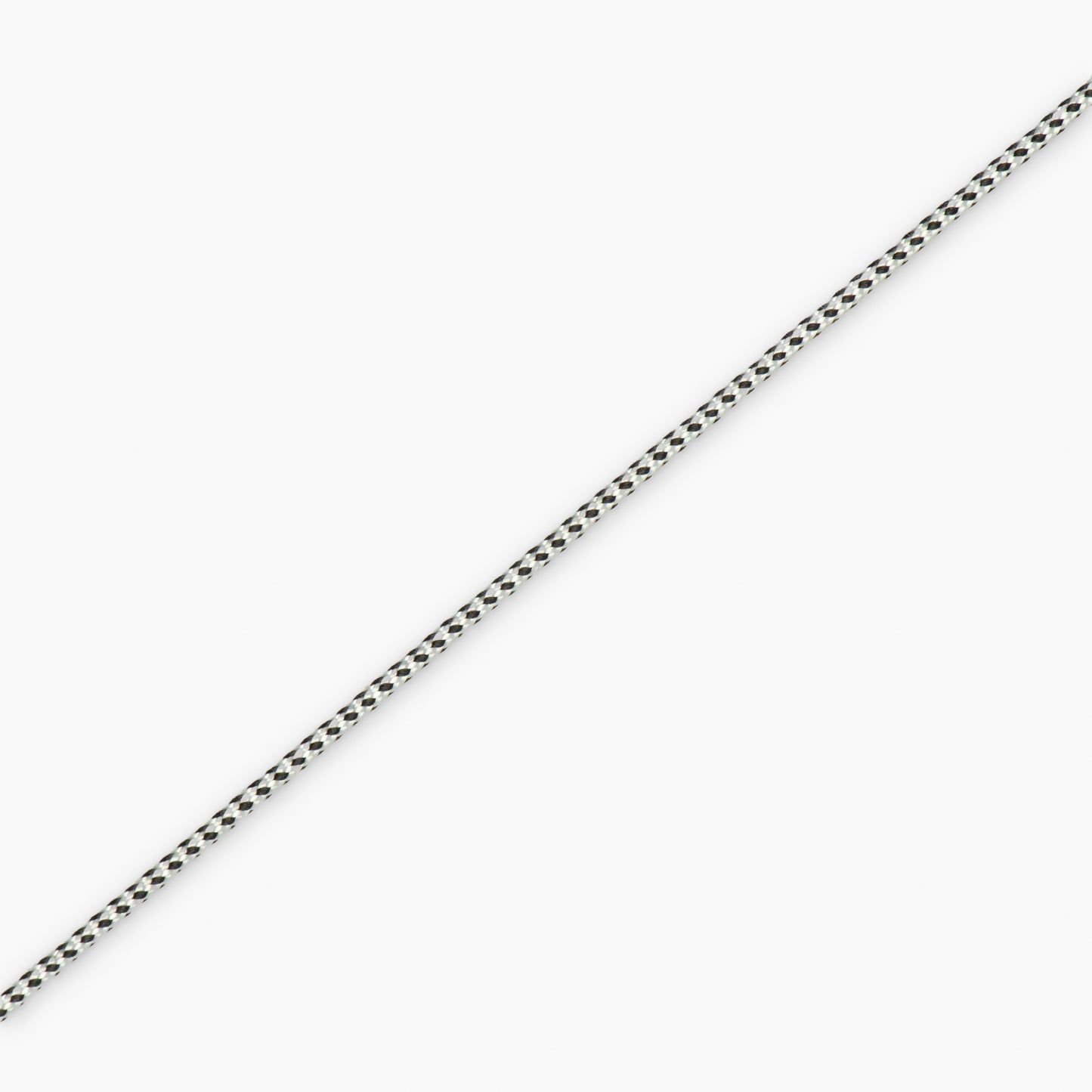 Nylon Cord 2mm Black & Silver - Ragland Fabrics