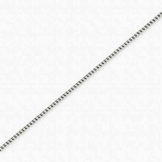 Nylon Cord 2mm Black & Silver - Ragland Fabrics