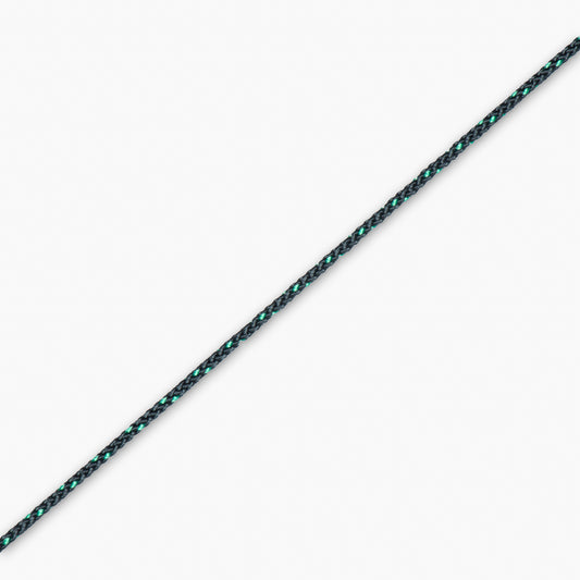 Nylon Cord 2mm Blue & Green Dots (50met) - Ragland Fabrics