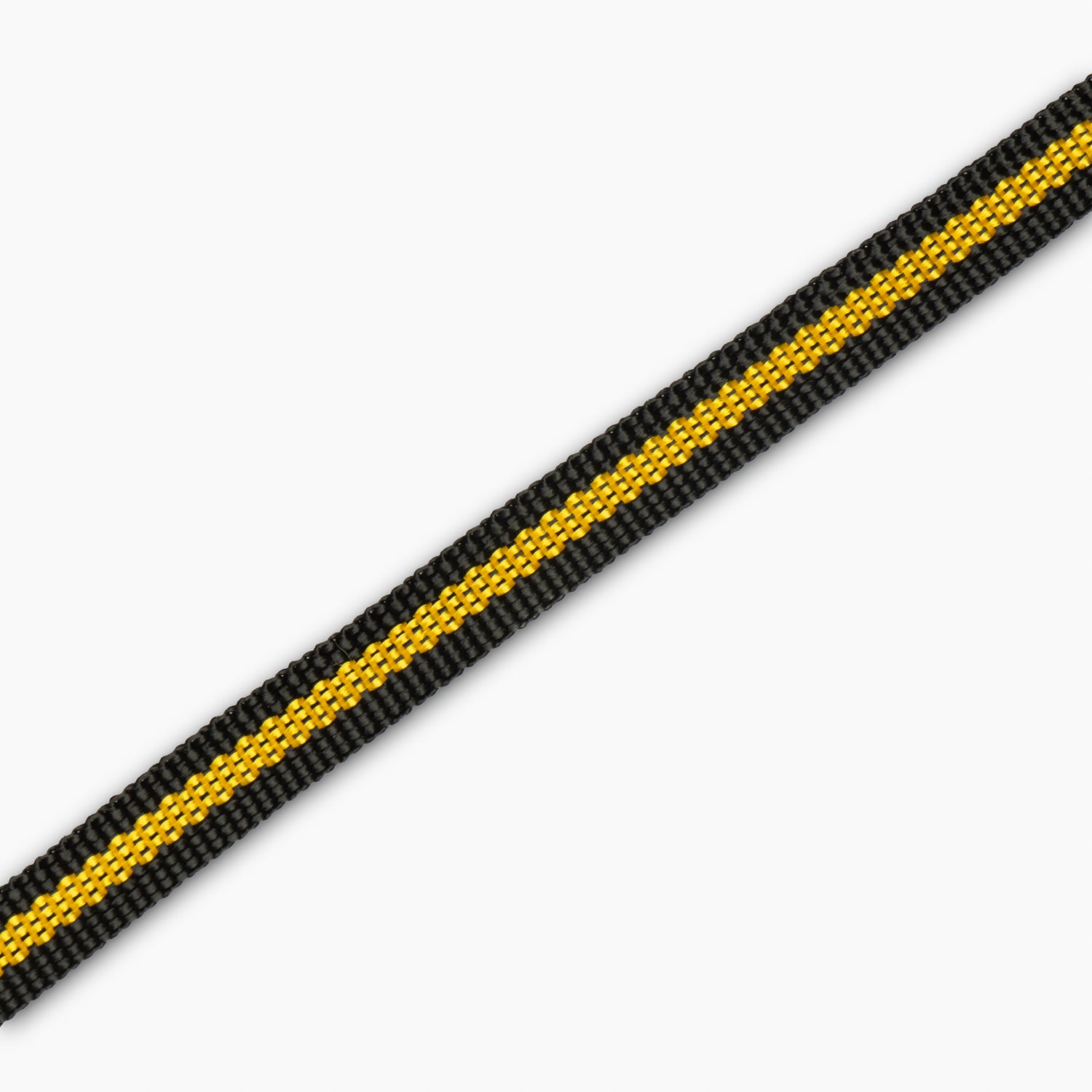 Nylon Webbing 15mm Black & Yellow (25met) - Ragland Fabrics