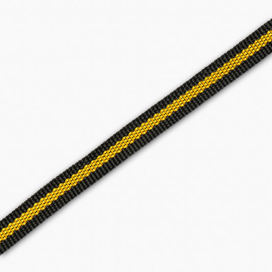 Nylon Webbing 15mm Black & Yellow (25met) - Ragland Fabrics