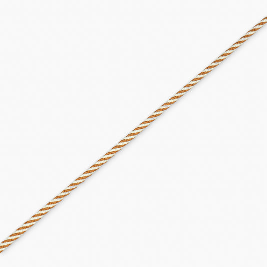 Draw Cord 4mm White Coffee (50met) - Ragland Fabrics