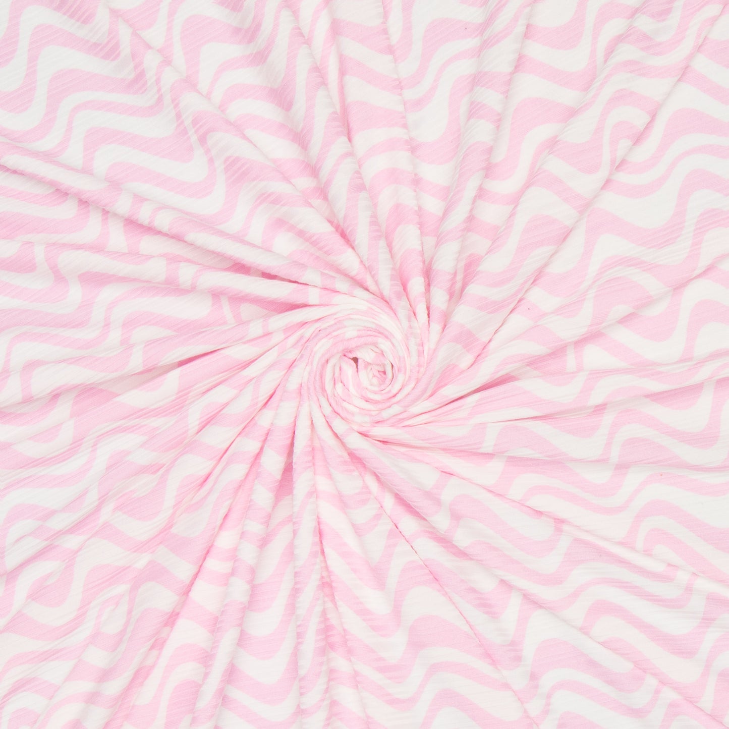 Dty Printed Stretch Wavey Pink - Ragland Fabrics