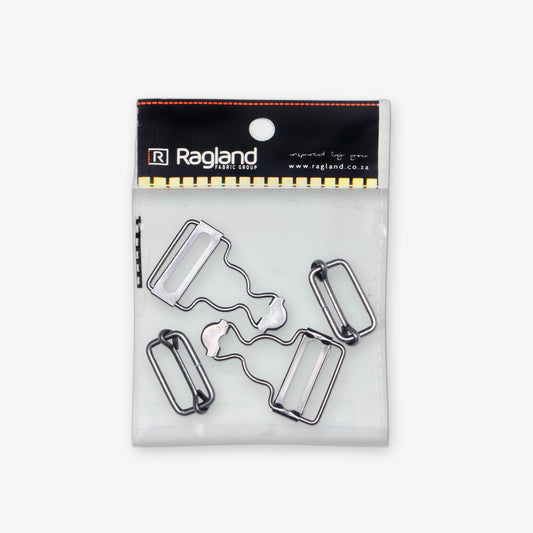 Dungaree Buckle & Slider Pair 30mm - Ragland Fabrics