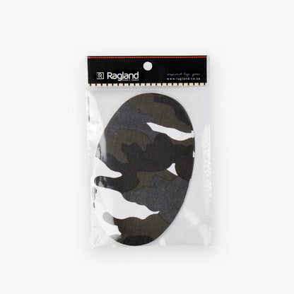 Denim Patches - Oval Army (2 Colours) - Ragland Fabrics