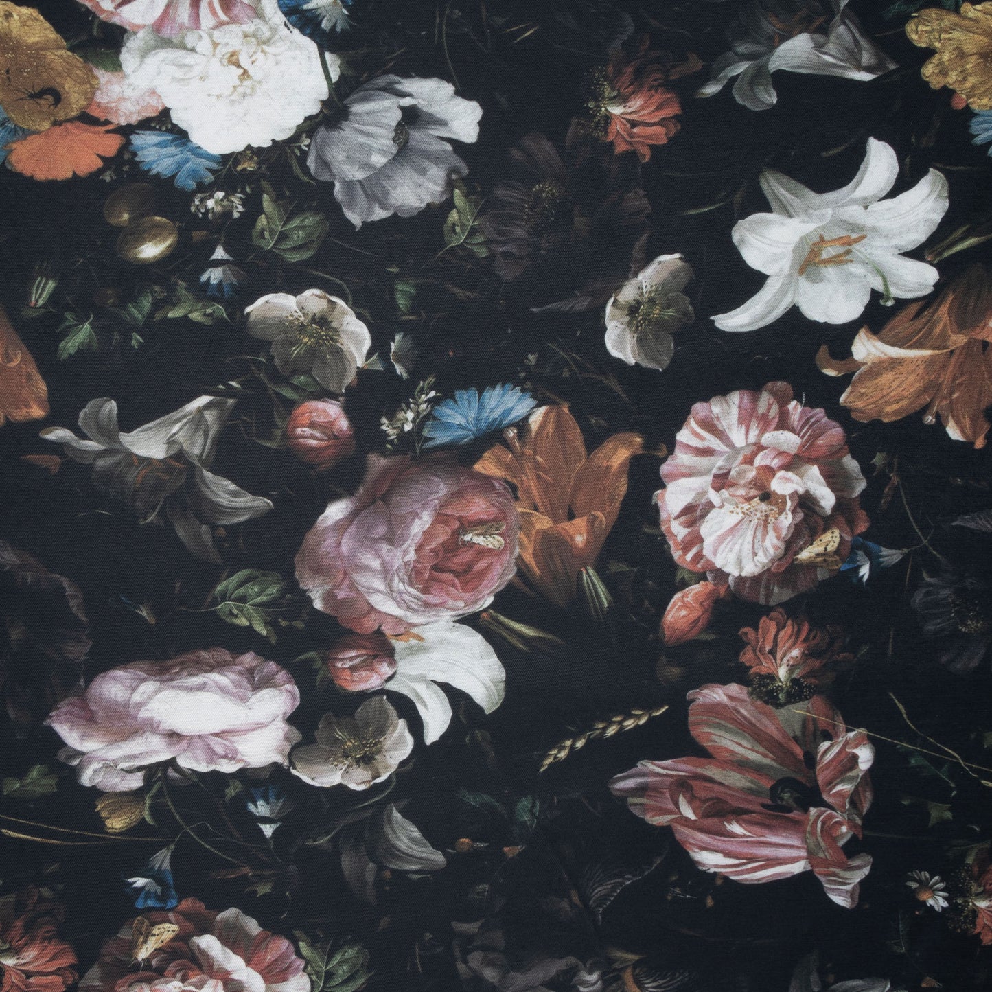 Eco Fabric Gothic Flowers 2094 - Ragland Fabrics