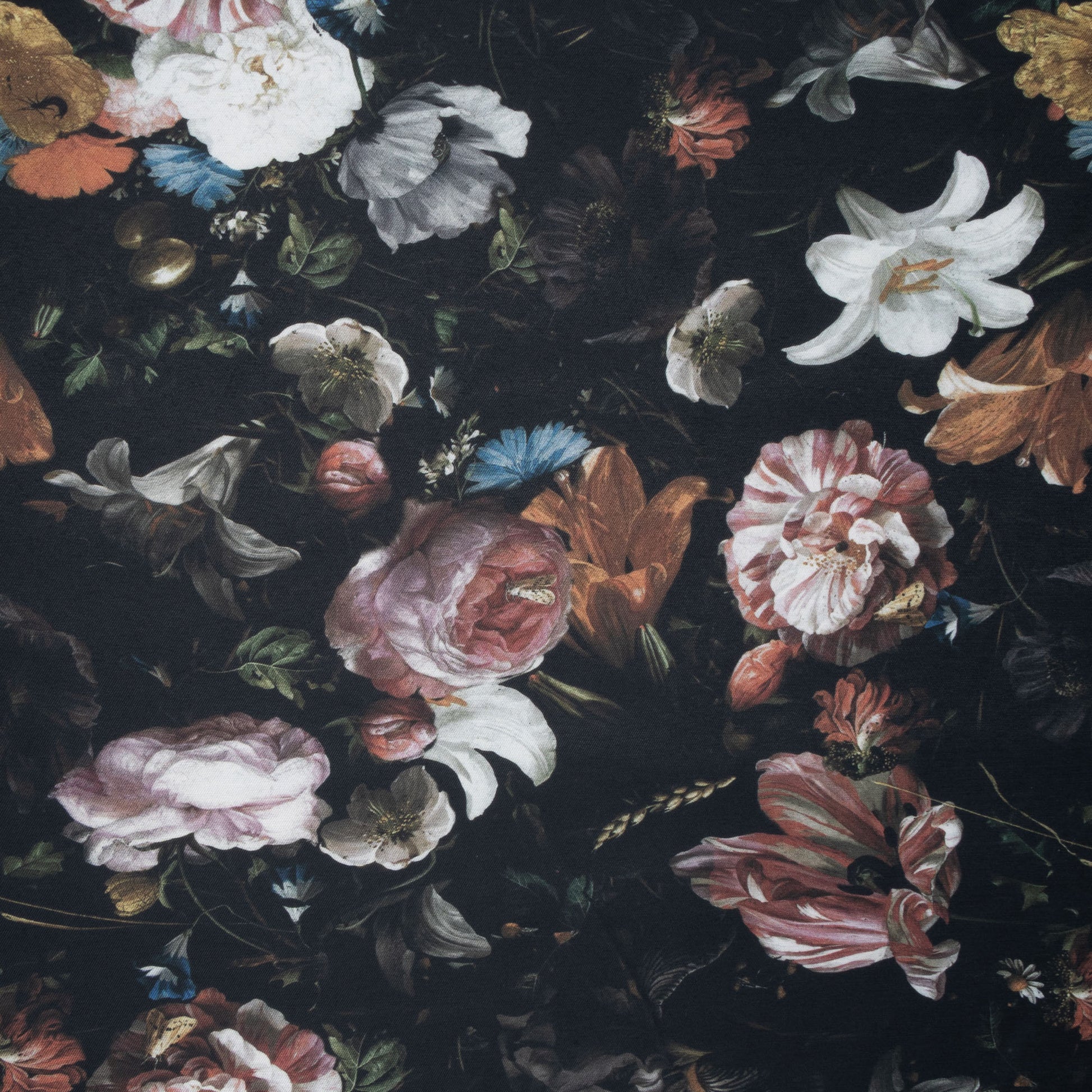 Eco Fabric Gothic Flowers 2094 - Ragland Fabrics