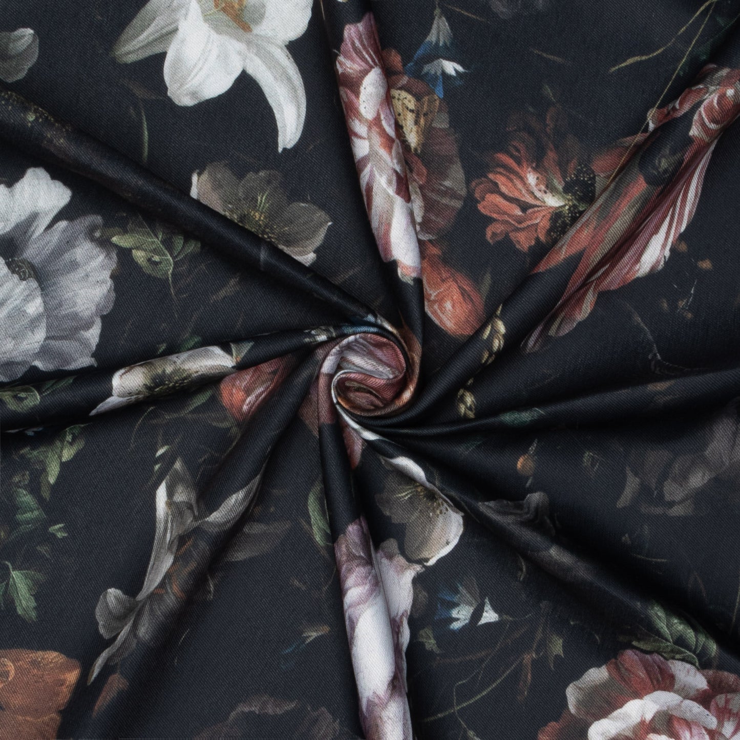 Eco Fabric Gothic Flowers 2094 - Ragland Fabrics