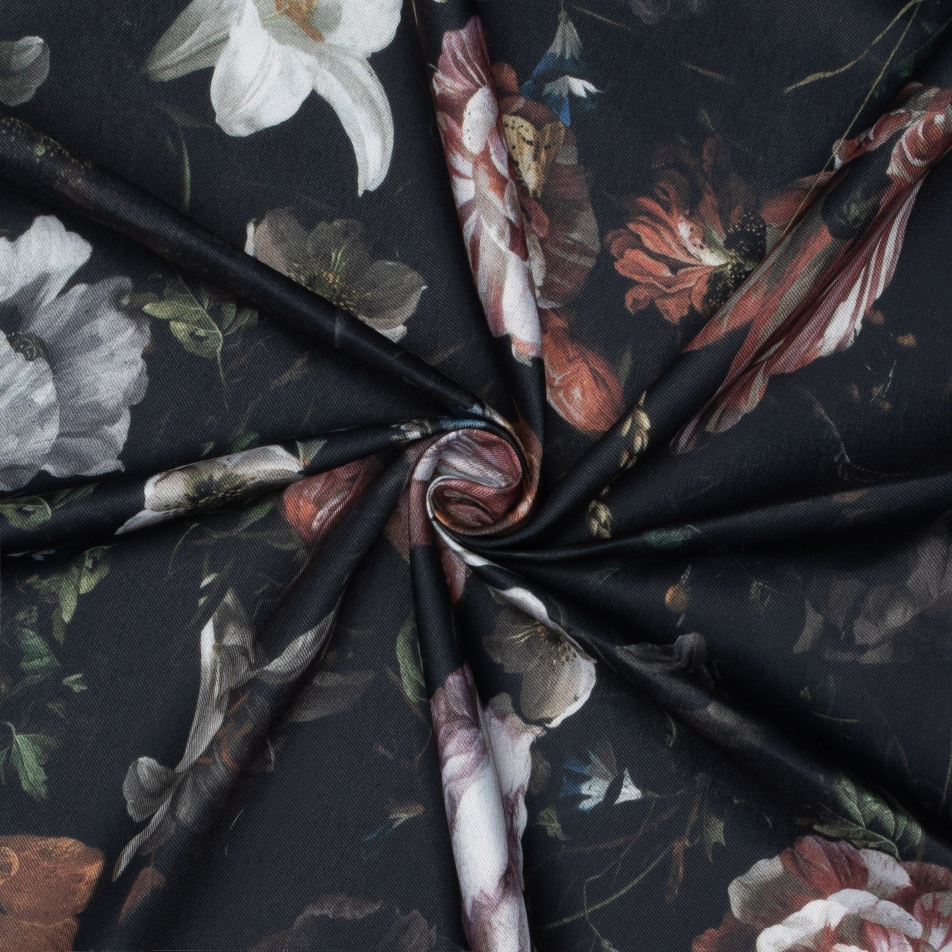 Eco Fabric Gothic Flowers 2094 - Ragland Fabrics