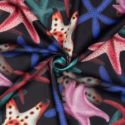 Eco Fabric Starfish Black 2102 - Ragland Fabrics