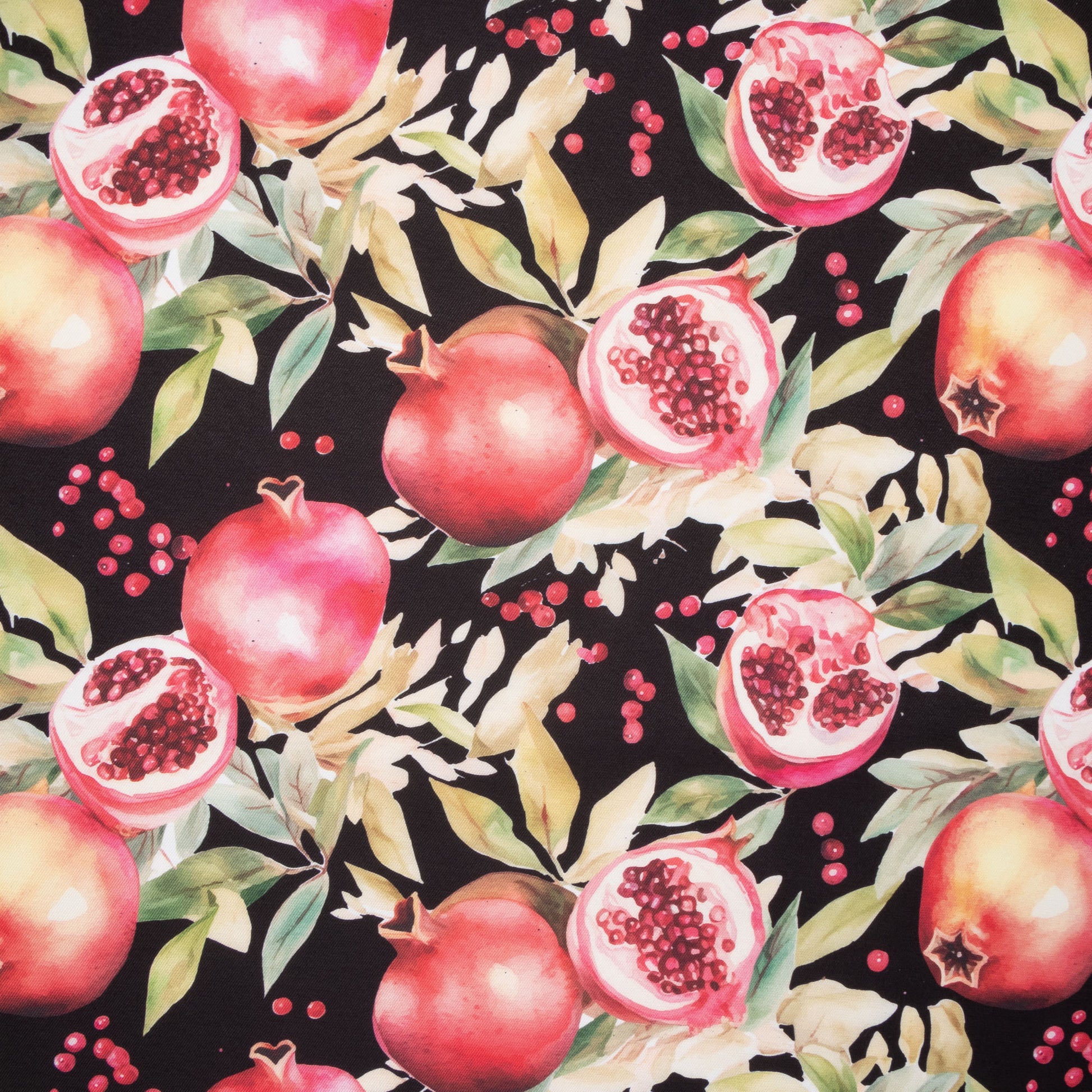 Eco Fabric Pomegranate Black 2104 - Ragland Fabrics