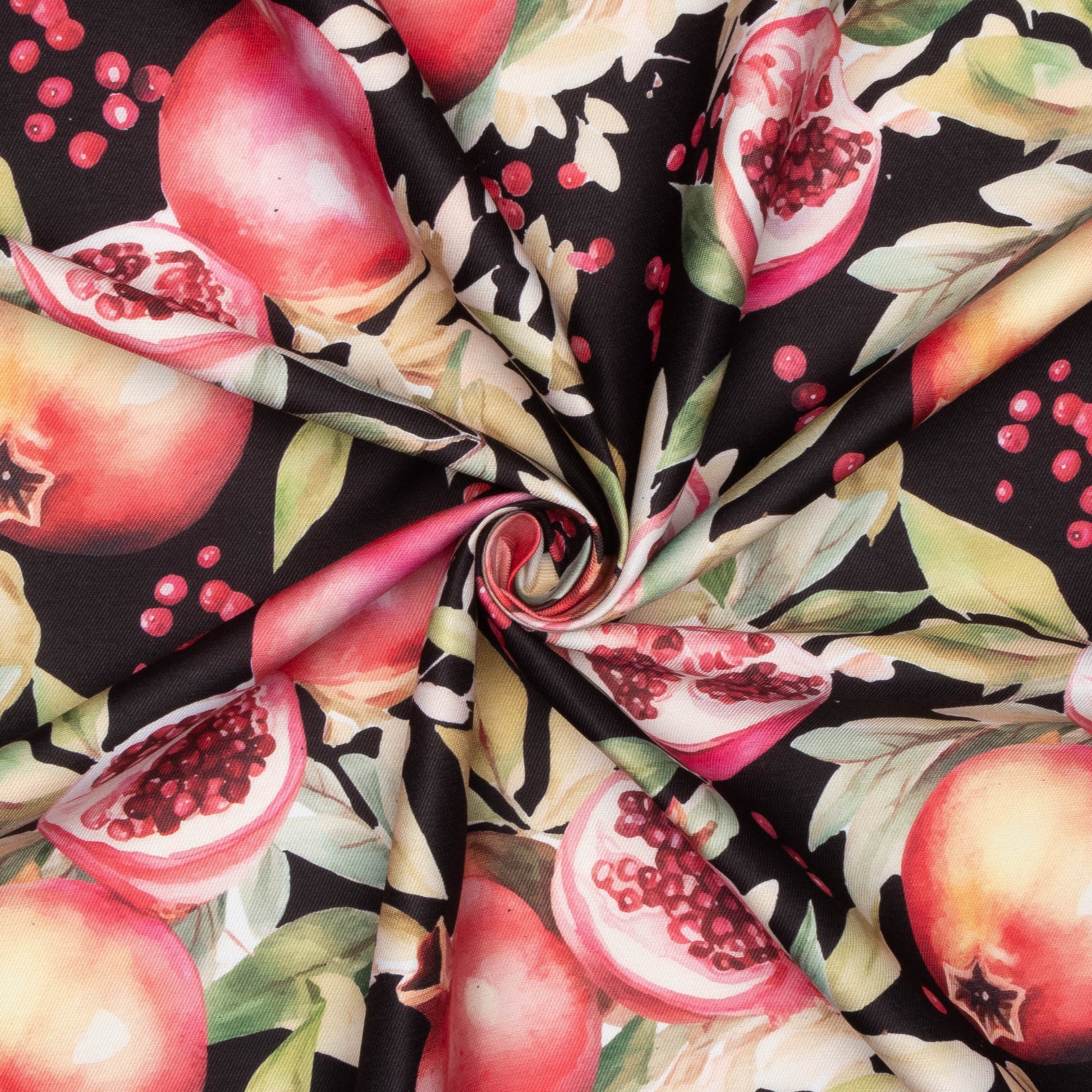 Eco Fabric Pomegranate Black 2104 - Ragland Fabrics
