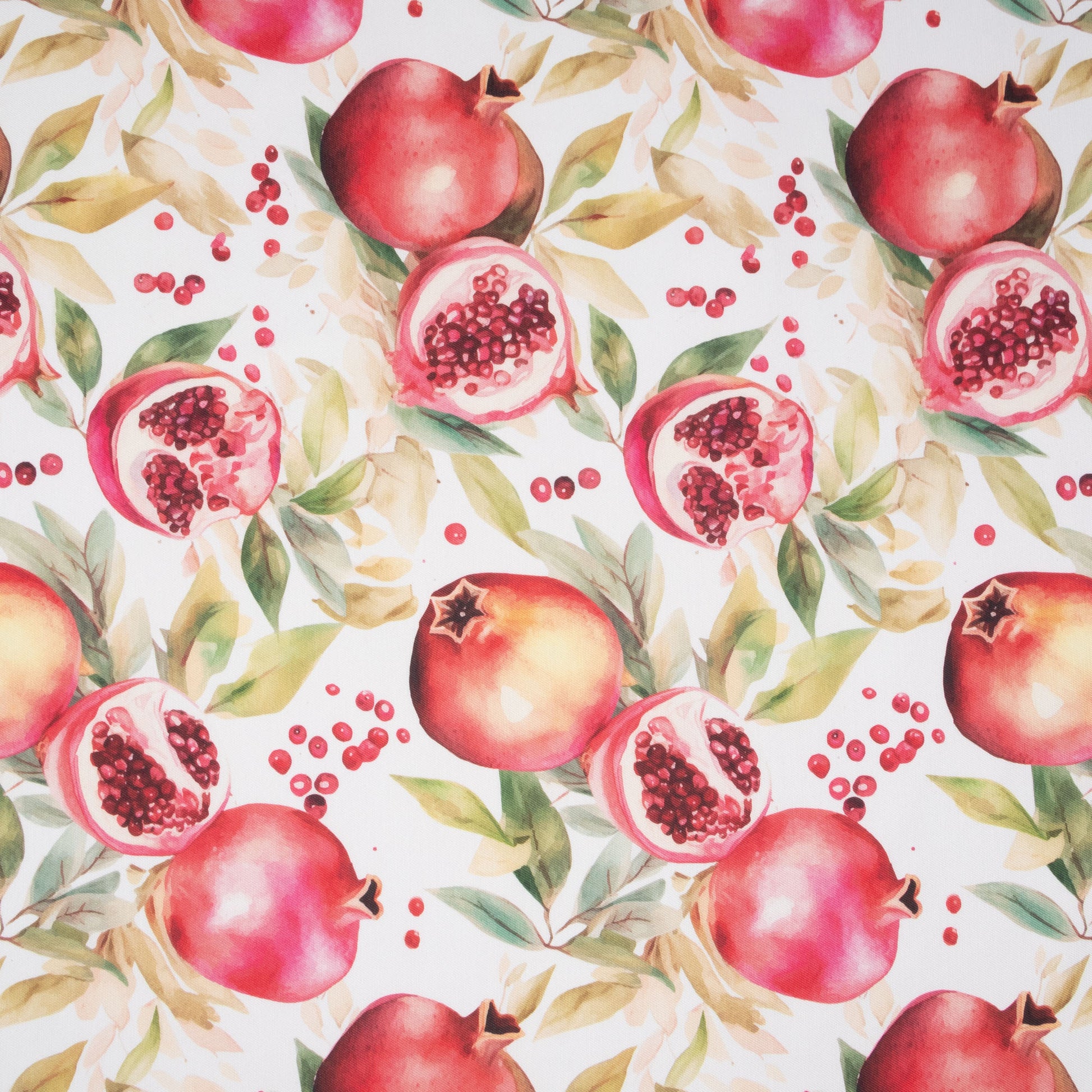 Eco Fabric Pomegranate White 2105 - Ragland Fabrics