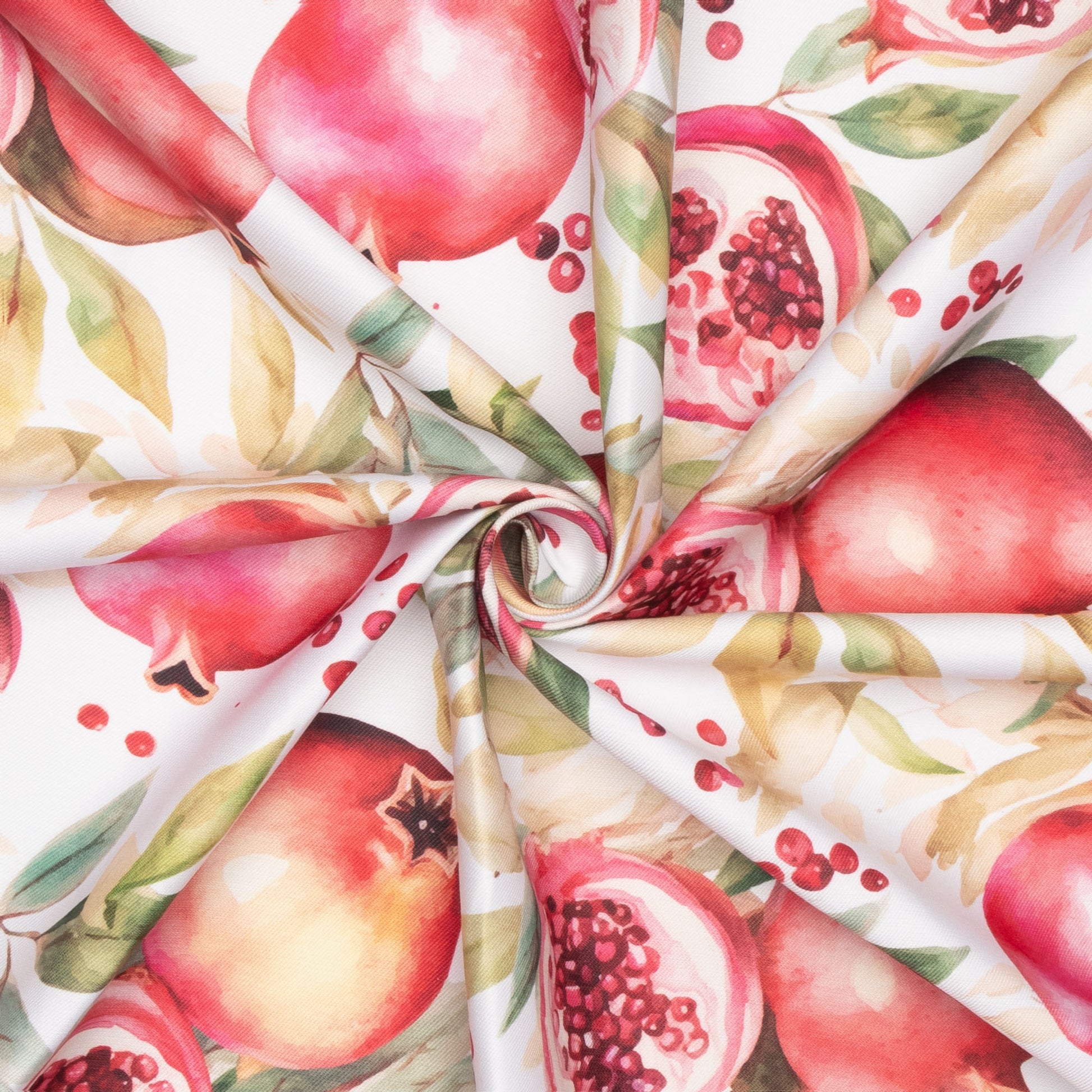 Eco Fabric Pomegranate White 2105 - Ragland Fabrics