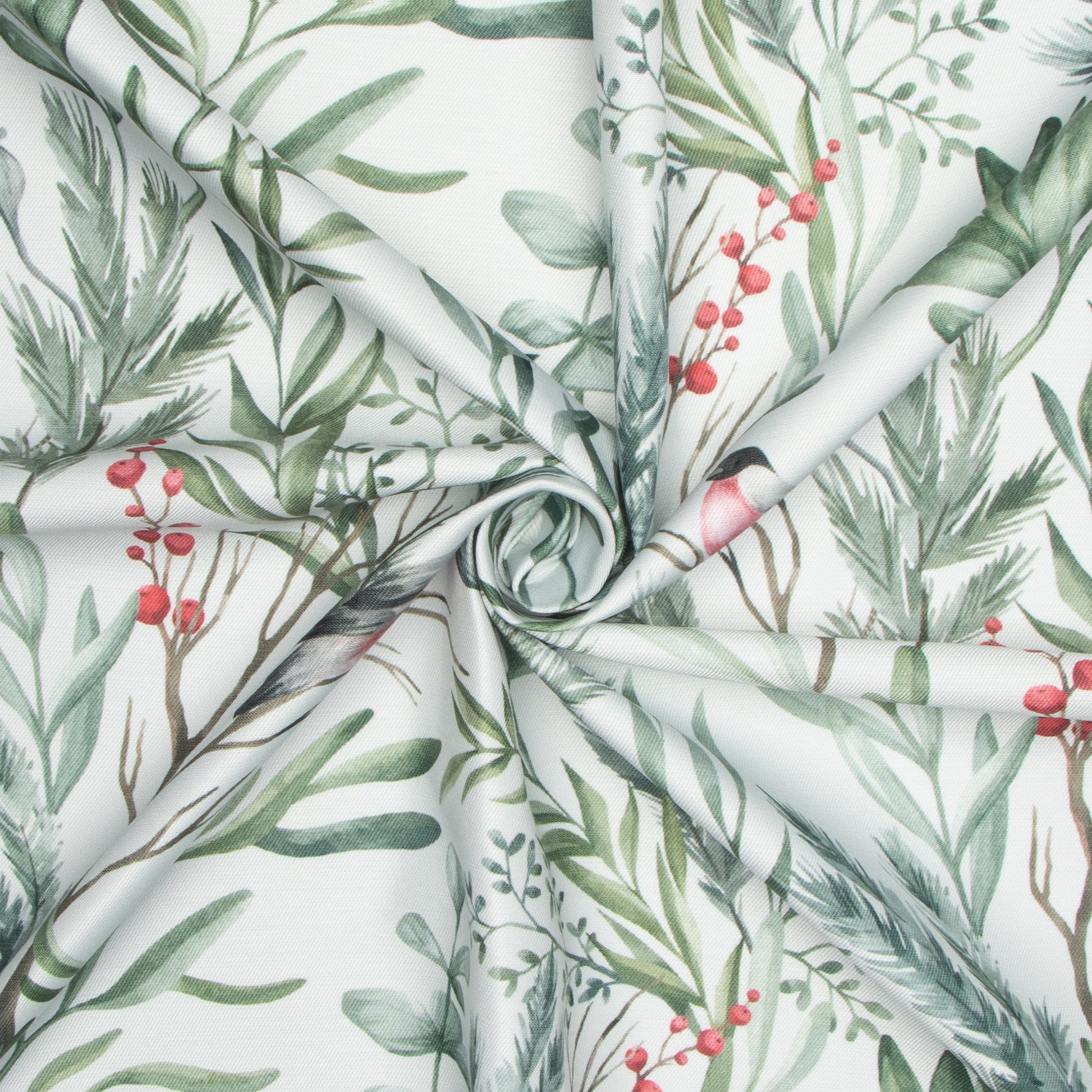 Eco Fabric Robin White - Ragland Fabrics