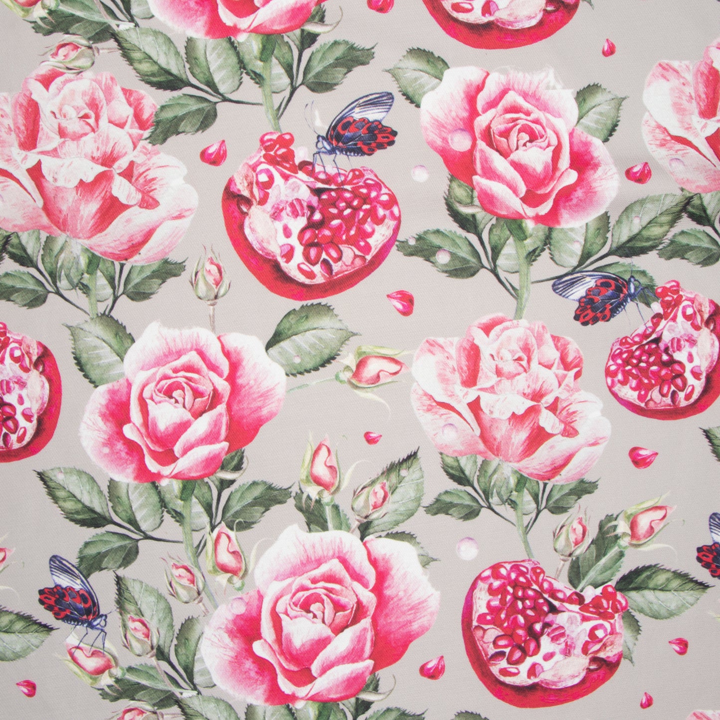 Eco Fabric Pomegranate Beige 140cm - Ragland Fabrics