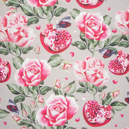 Eco Fabric Pomegranate Beige 140cm - Ragland Fabrics