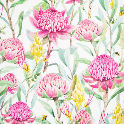 Eco Fabric Protea Pink 690 - Ragland Fabrics