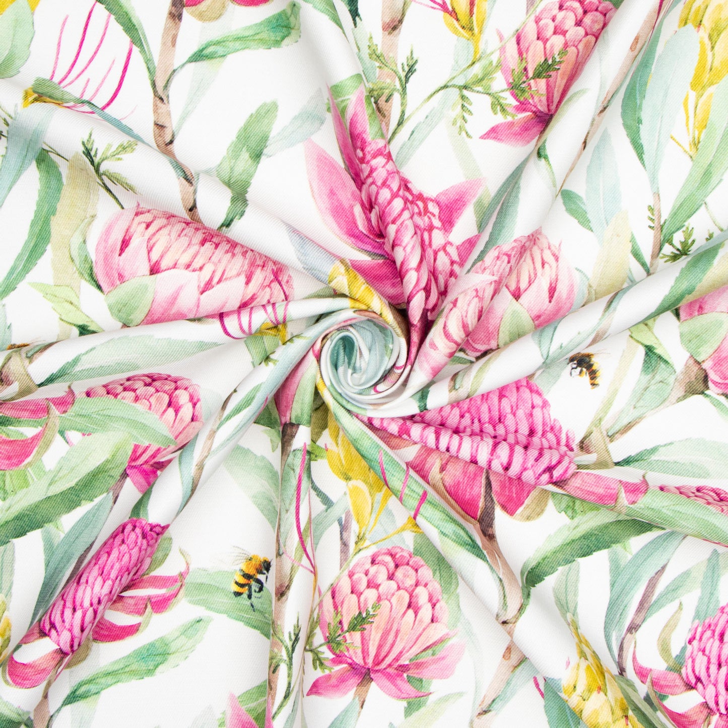Eco Fabric Protea Pink 690 - Ragland Fabrics