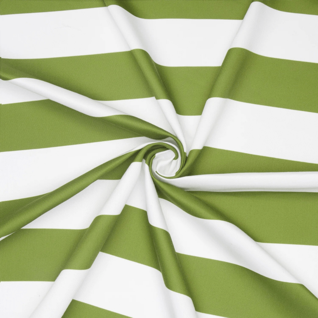 Eco Stripe Broad Chartreuse 621 - Ragland Fabrics