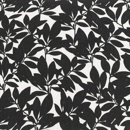 Babylon Eden Night Flower Black Linen Look - Ragland Fabrics