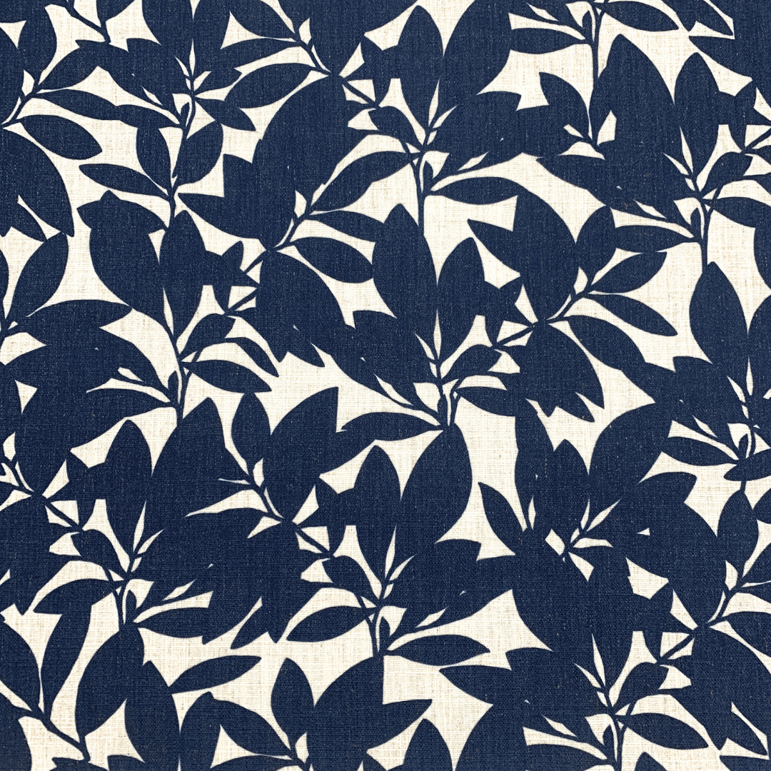 Babylon Eden Night Flower Midnight Linen Look - Ragland Fabrics