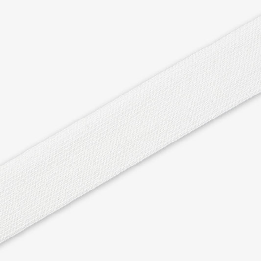 Elastic Knitted 38/40mm White | TBD - Ragland Fabrics