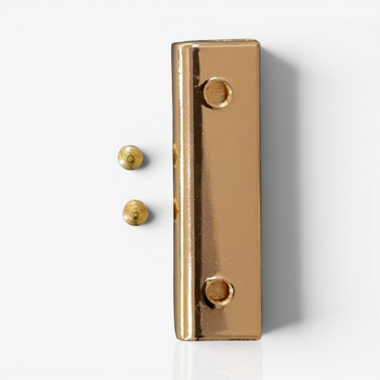 Strap End Caps Metal 33mm - Gold