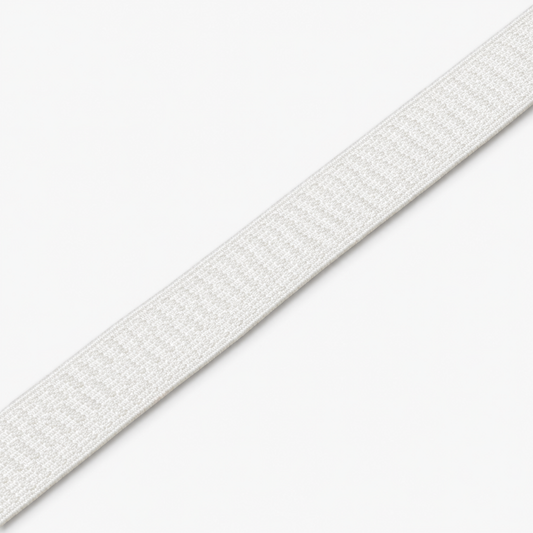 Elastic Non Curl 25mm White