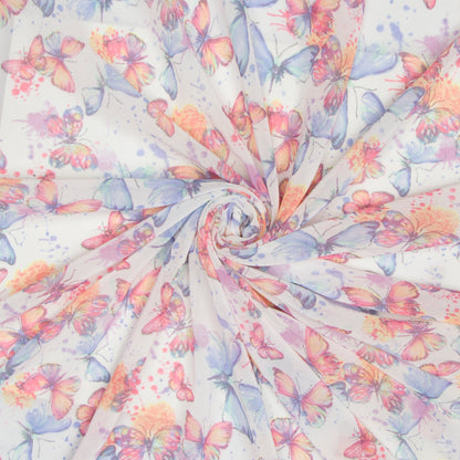 Printed Butterfly Chiffon - Ragland Fabrics