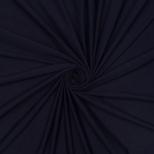 Ribbed Cotton Lycra Knit Navy - Ragland Fabrics