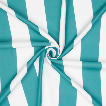 Eco Stripe Teal 623 140cm - Ragland Fabrics