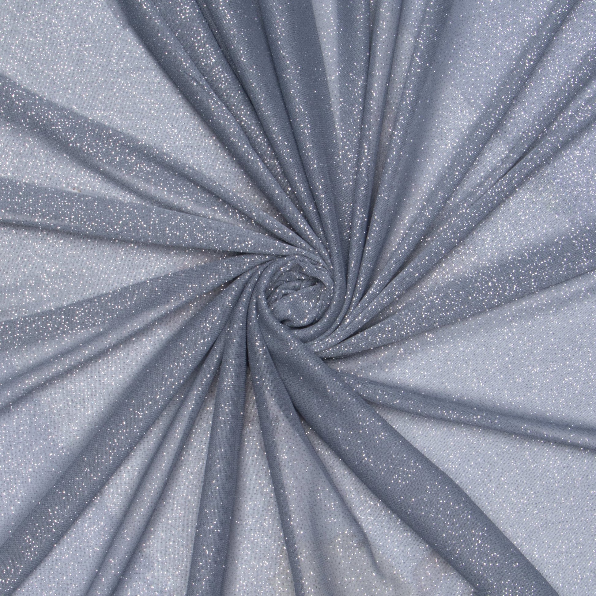 Metallic Stretch Mesh Silver - Ragland Fabrics