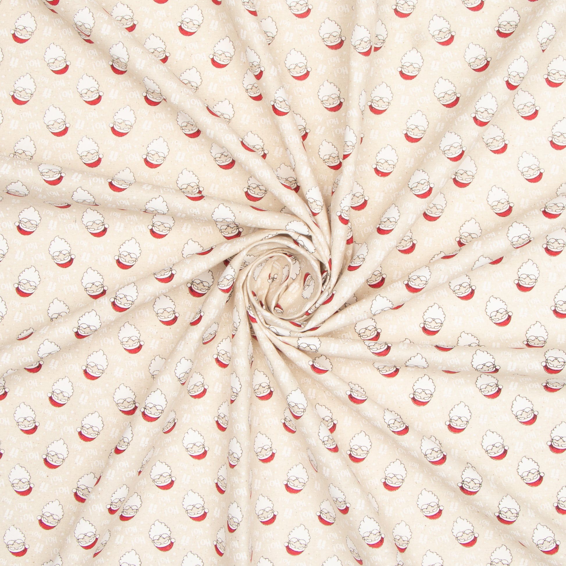 Christmas Cotton Santa Ho Ho Ho - Ragland Fabrics