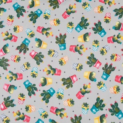Printed Mini Matt Desert Plant Grey 150cm - Ragland Fabrics