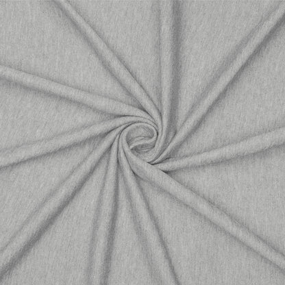 Track Suiting Brushed Cotton Light Melange Grey - Ragland Fabrics