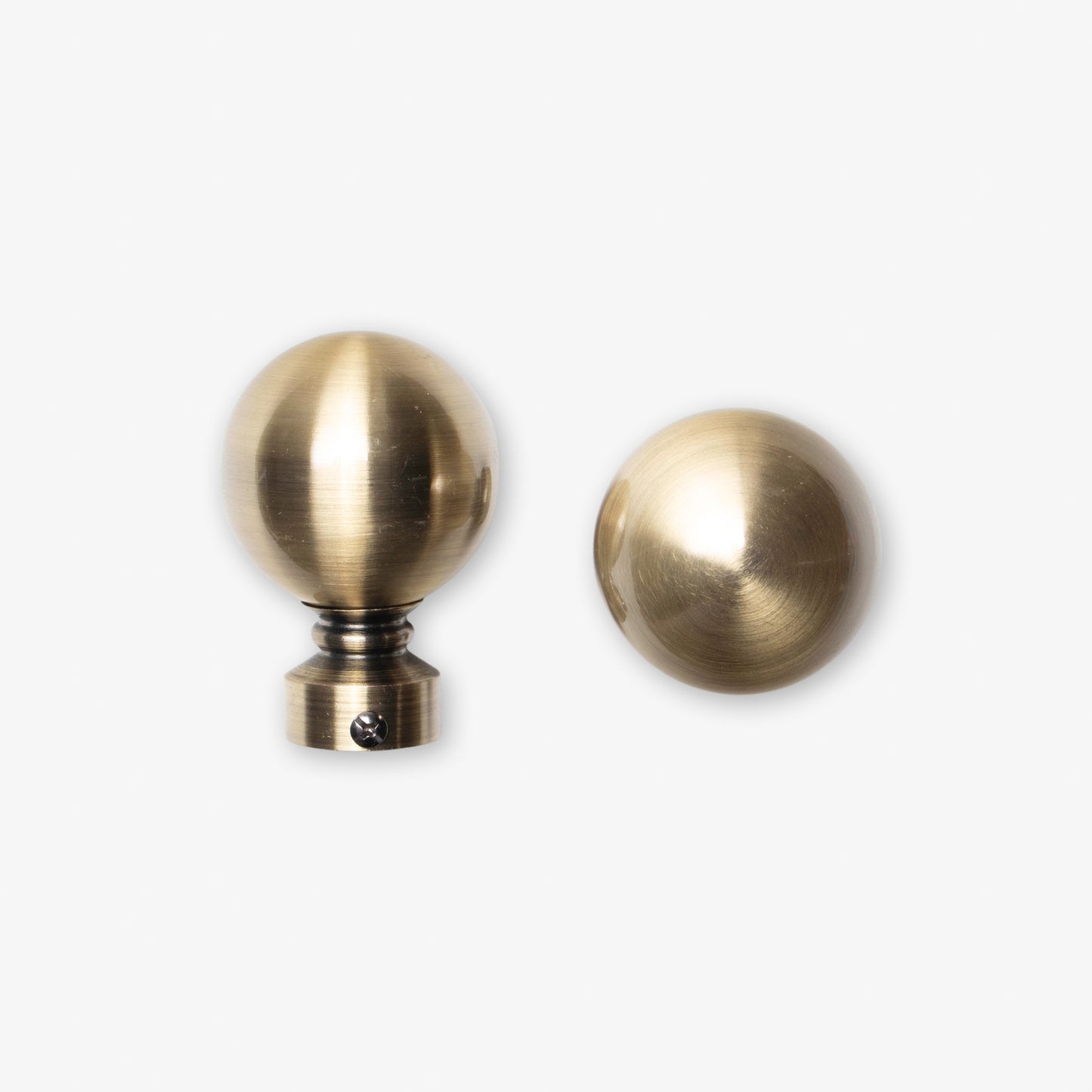 Finial Ball 25mm Antique Brass (Pack of 2) - Ragland Fabrics