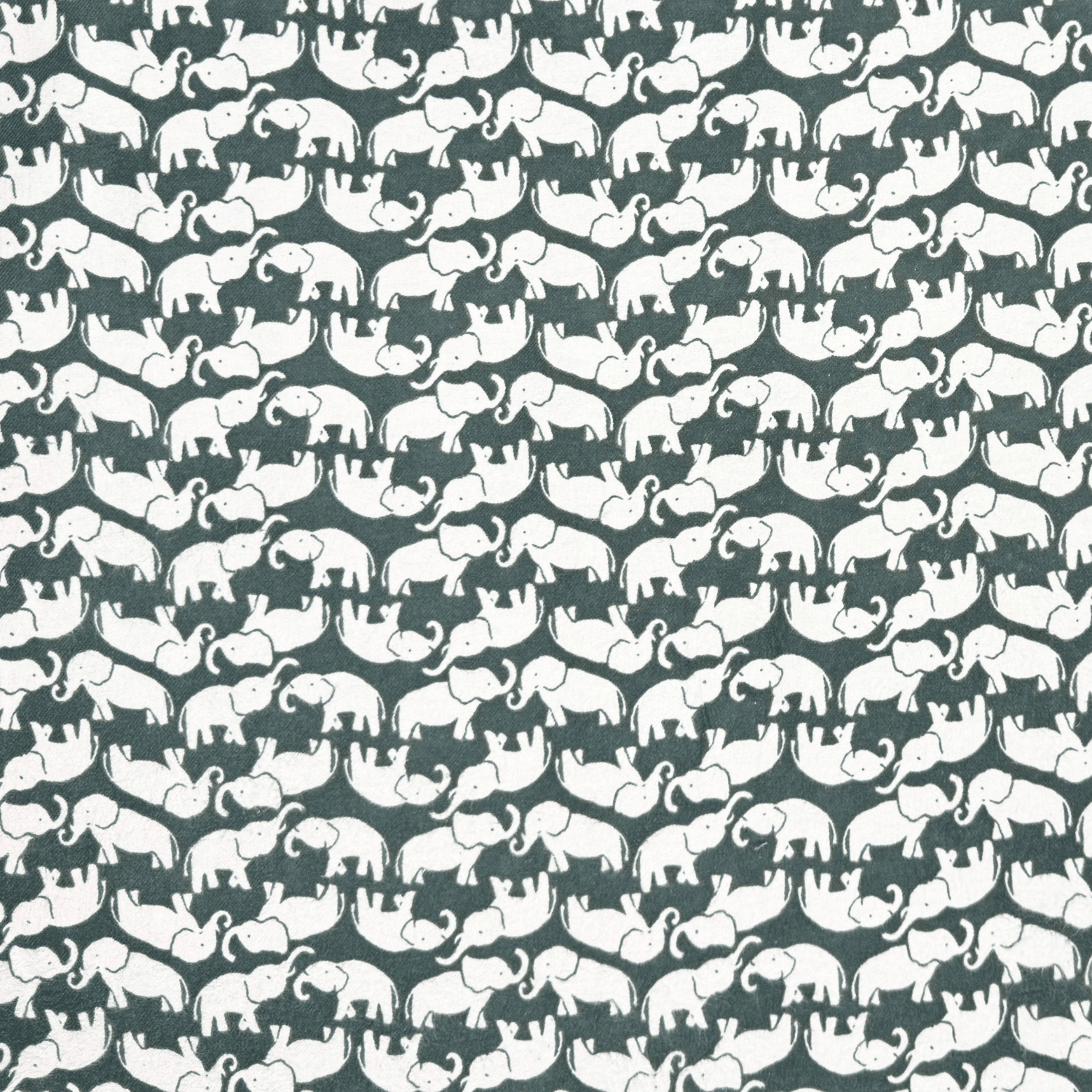 Flannel Brushed Cotton 150cm | Pattern Elephant 13 - Ragland Fabrics