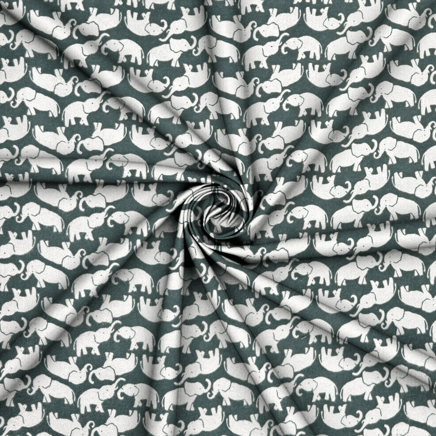 Flannel Brushed Cotton 150cm | Pattern Elephant 13 - Ragland Fabrics