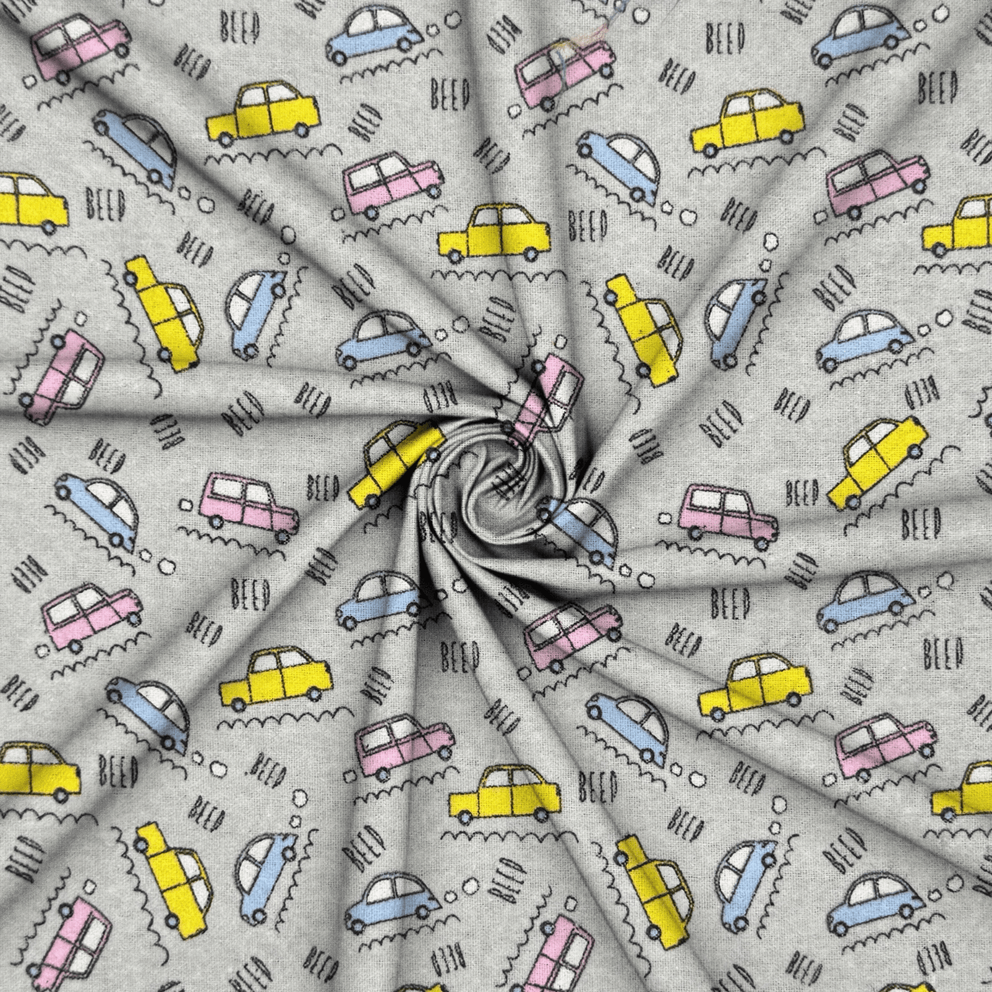 Flannel Brushed Cotton | Kiddy Cars 15 - Ragland Fabrics
