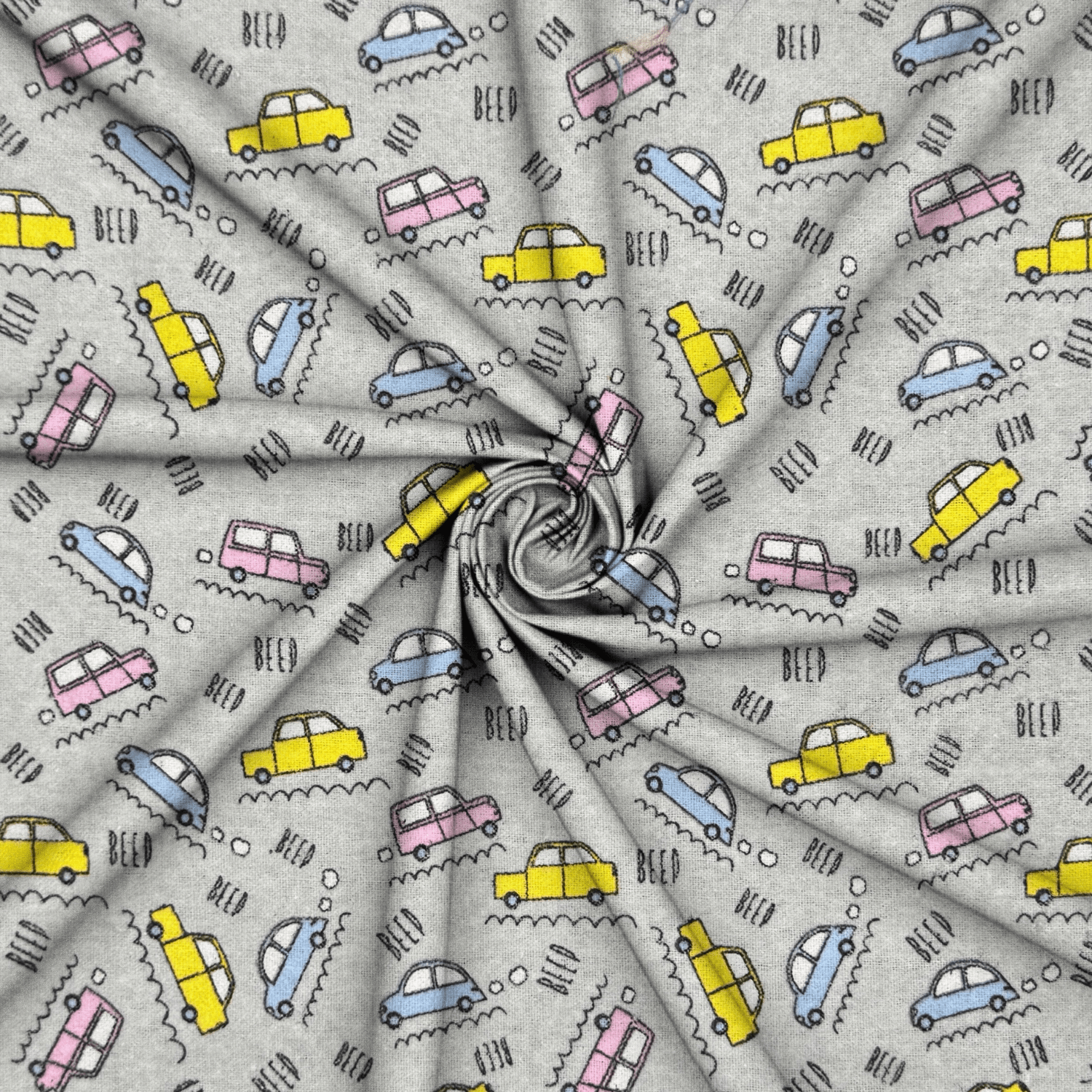 Flannel Brushed Cotton | Kiddy Cars 15 - Ragland Fabrics