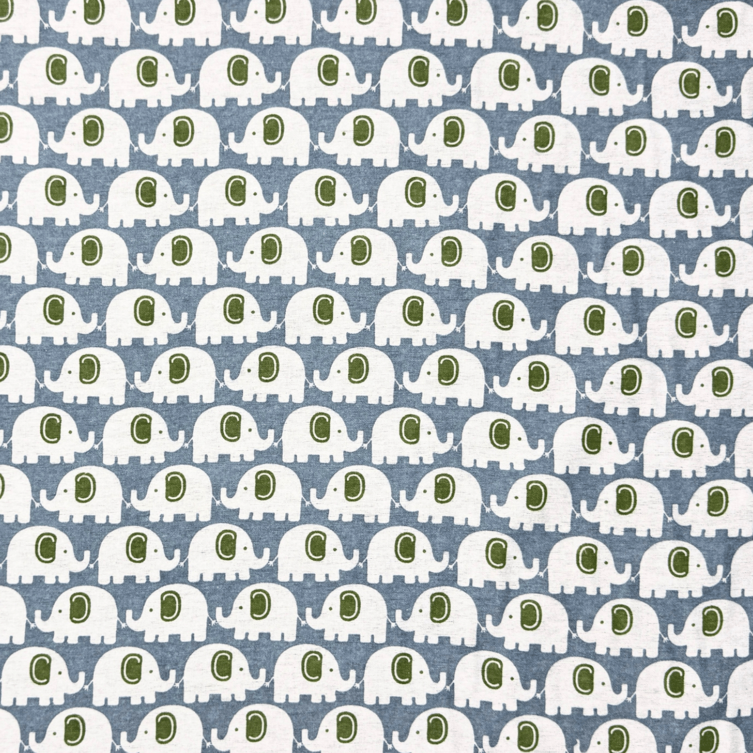 Flannel Brushed Poly Cotton | Elephant Doodle 2683 - Ragland Fabrics