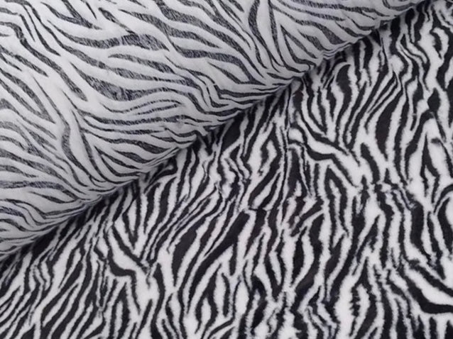 Fur White Tiger Print - Ragland Fabrics