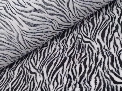 Fur White Tiger Print - Ragland Fabrics
