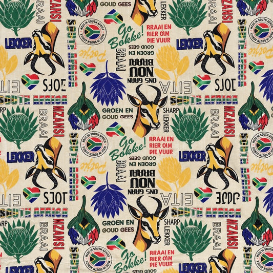 Printed Vinyl Rugby Spirit Natural