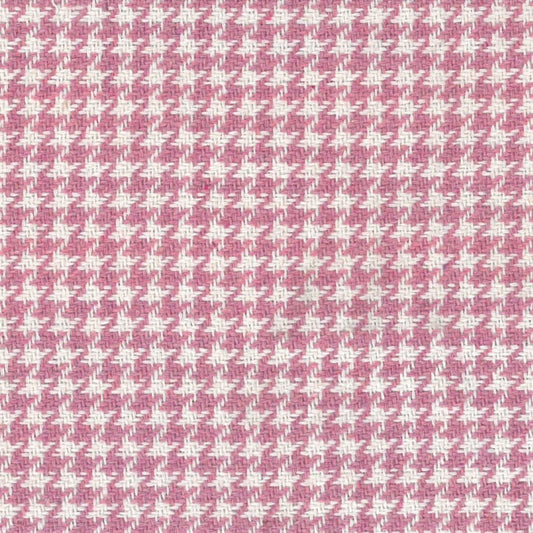 Hounds - Tooth Candy Pink & White - Ragland Fabrics