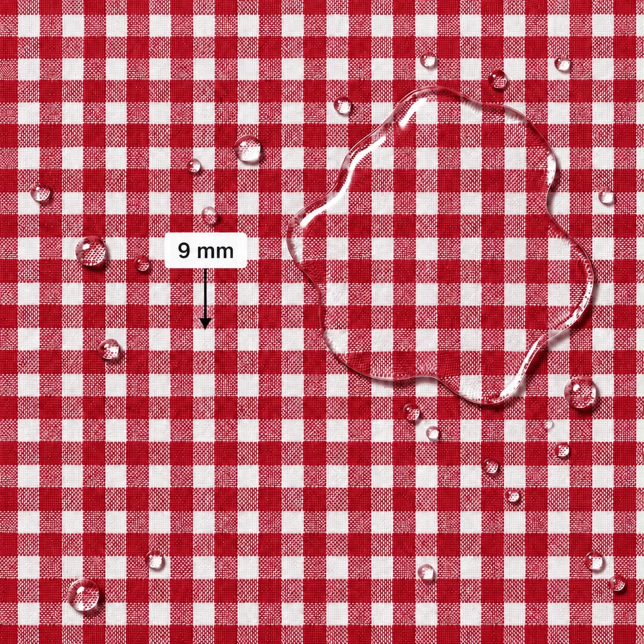 Gingham Small Red Waterproof
