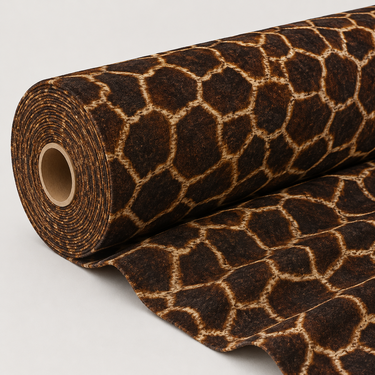 Printed Velvet Giraffe Skin