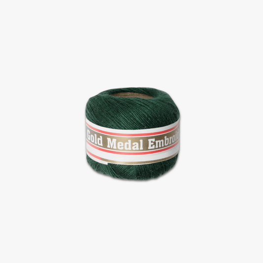 Gold Medal Embroidery Thread Bottle Green 734 - Ragland Fabrics